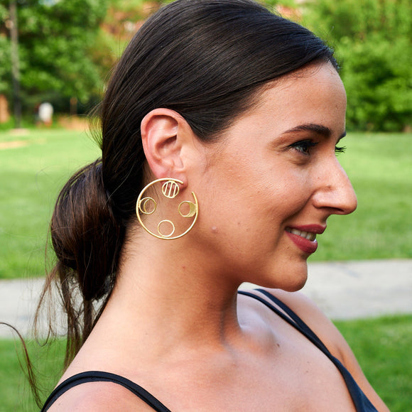 Gold Hoop Earrings - Designs By Uchita