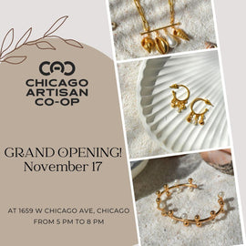 Grand Opening of our physical storefront at the Chicago Artisan Co-op