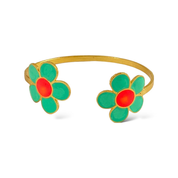 Colorful Petals Cuff Bracelet - Designs by Uchita