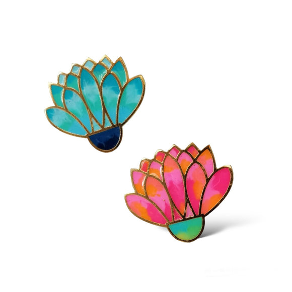Bloom Lotus Enamel Ring - Designs by Uchita