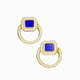 Nazm: 22k Gold Plated Gemstone Earrings