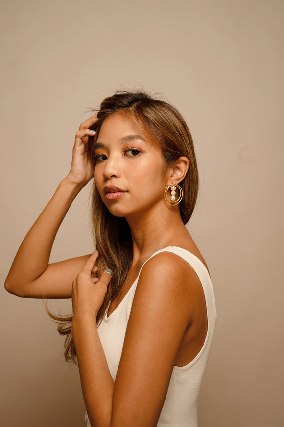 Cultured Pearl Handmade Earrings - Designs By Uchita