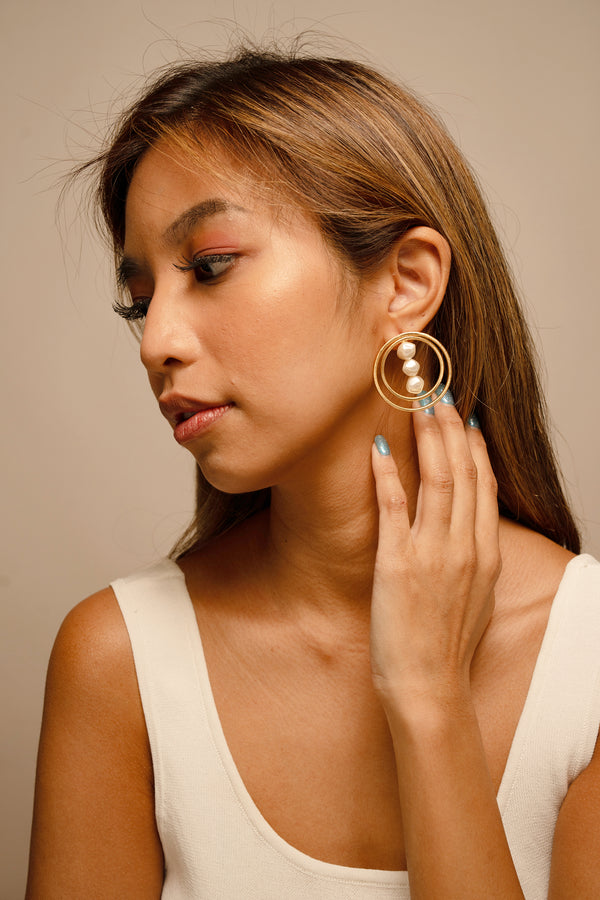 Cultured Pearl Handmade Earrings - Designs By Uchita