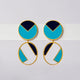 Elm: Oval Enamel Earrings