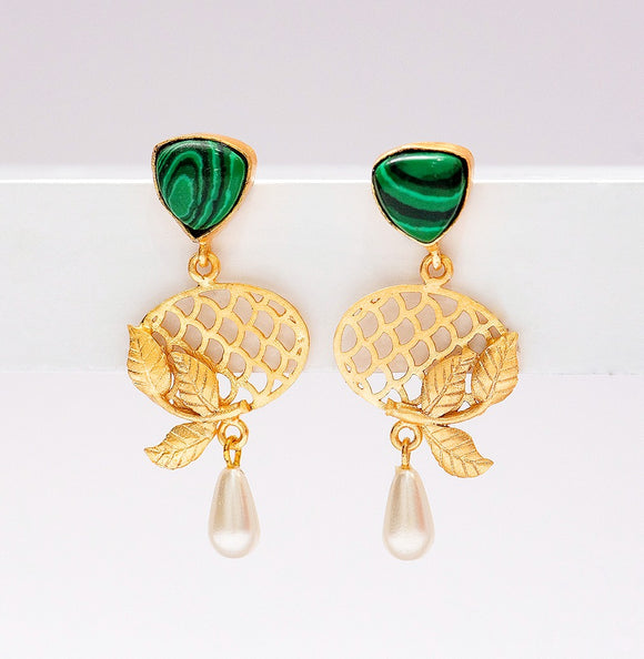 Natural Red Ruby Handmade Earrings - Designs By Uchita