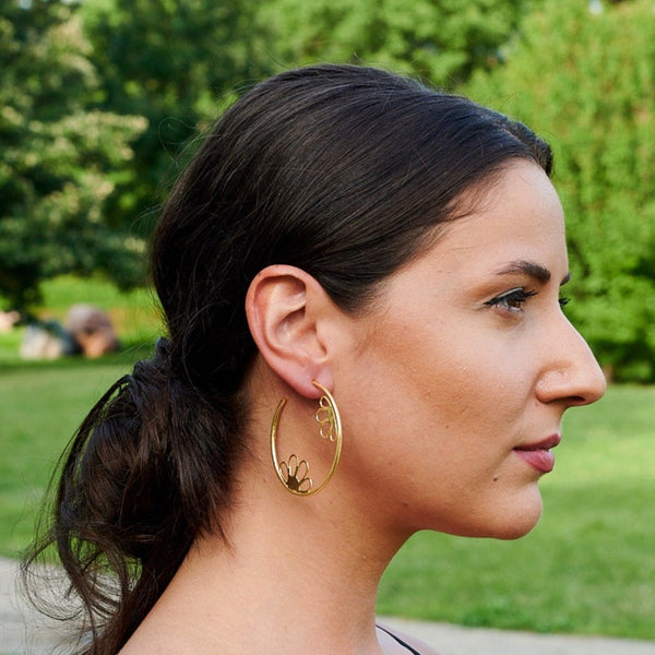 Modern Floral Earrings - Designs By Uchita