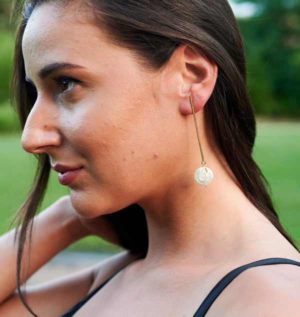 Handmade Baroque Pearl Earrings for Wedding - Designs By Uchita