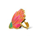 Bloom Lotus Enamel Ring - Designs by Uchita