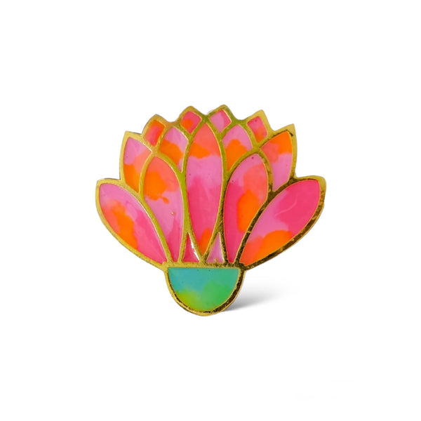 Bloom Lotus Enamel Ring - Designs by Uchita